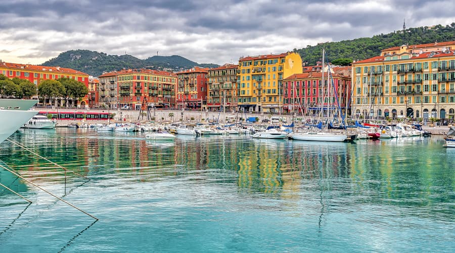 Port Lympia, the historic Old Port of Nice located in the southeastern region of Nice, France.