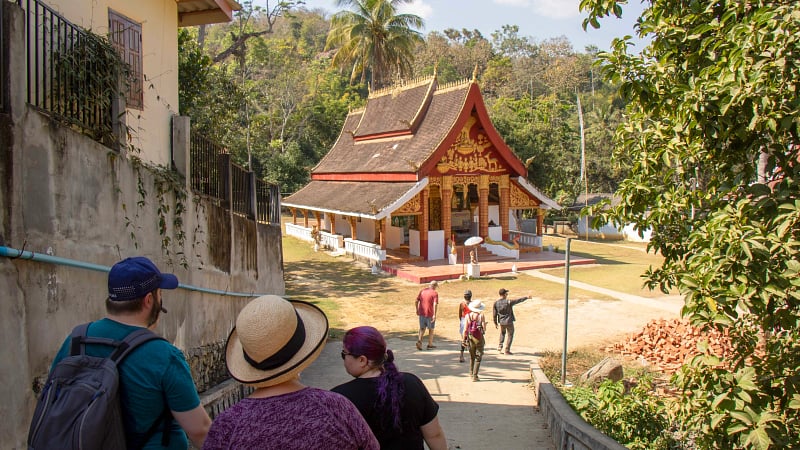 Wat Long Khoun, an 18th-century temple located in the Luang Prabang province of Laos
