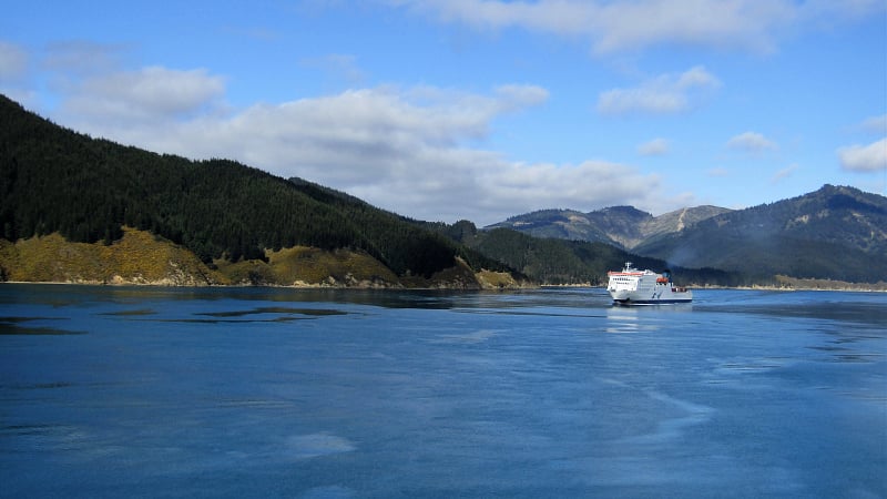 Interislander Ferry boat, Cook Strait, North to South Island crossing, New Zealand