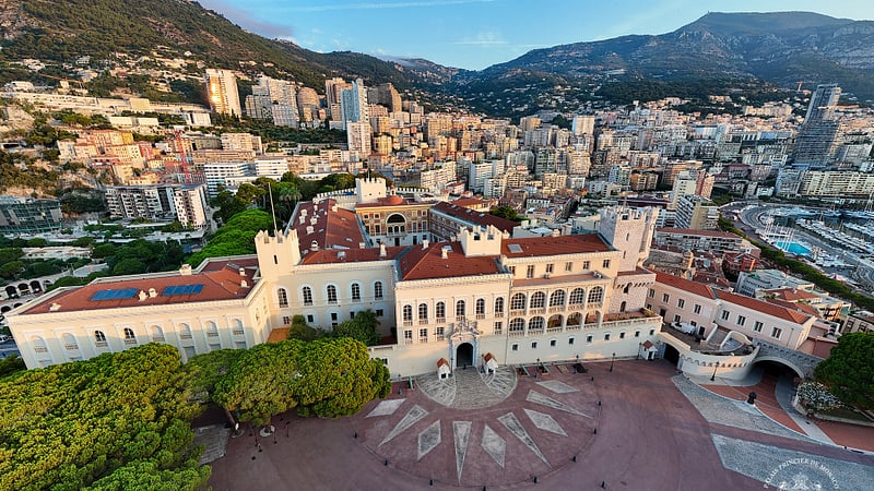 the Prince's Palace of Monaco (Palais Princier de Monaco), the official residence of the Sovereign Prince of Monaco.