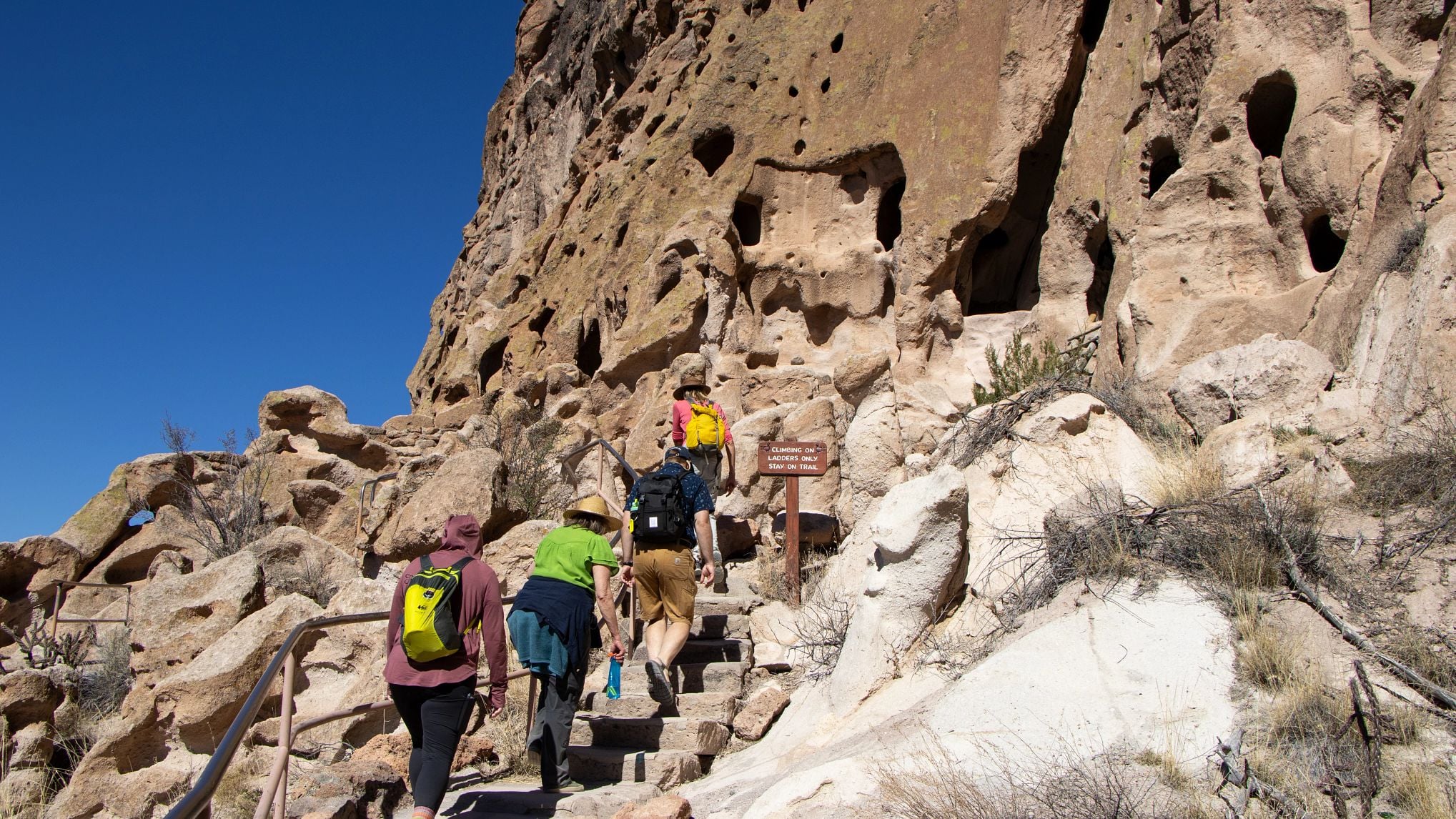 Hiking in Bandelier