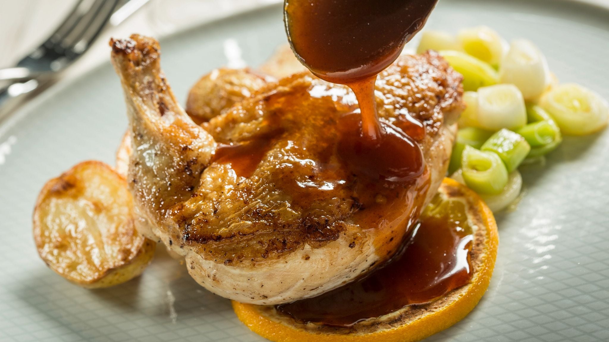 Duck with Orange Sauce made at the Edinburgh New Town Cookery School