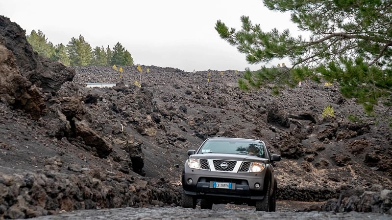 4x4Off-roading on Mount Etna in Sicily with Giacomo Mazza.