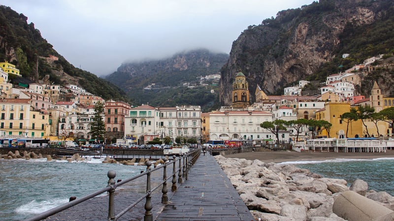 Winter weather in Italy