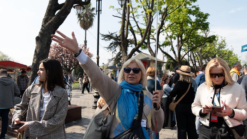 Female Tour Guide in Turkey