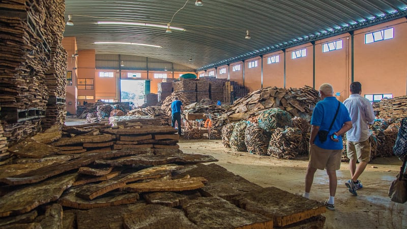 Cork Factory in Portugal