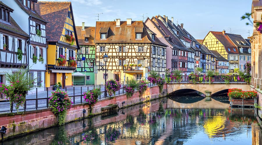 the La Petite Venise quarter in Colmar, France
