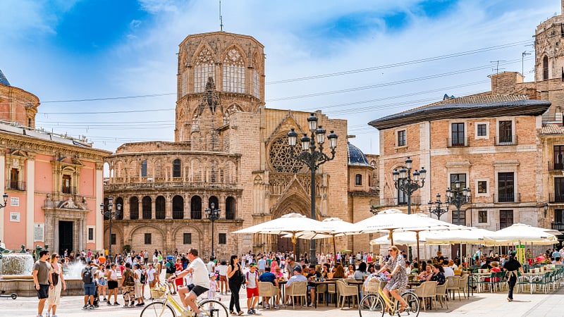Plaza de la Virgen, Valencia, Spain