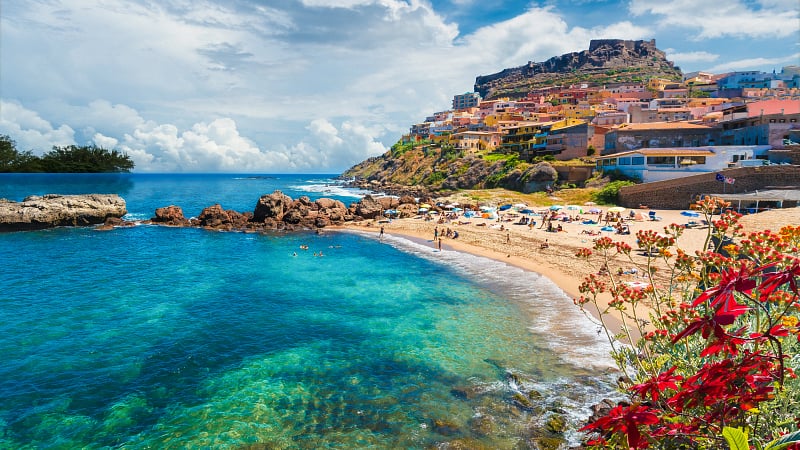 Medieval town of Castelsardo, Province of Sassari, Sardinia, Italy