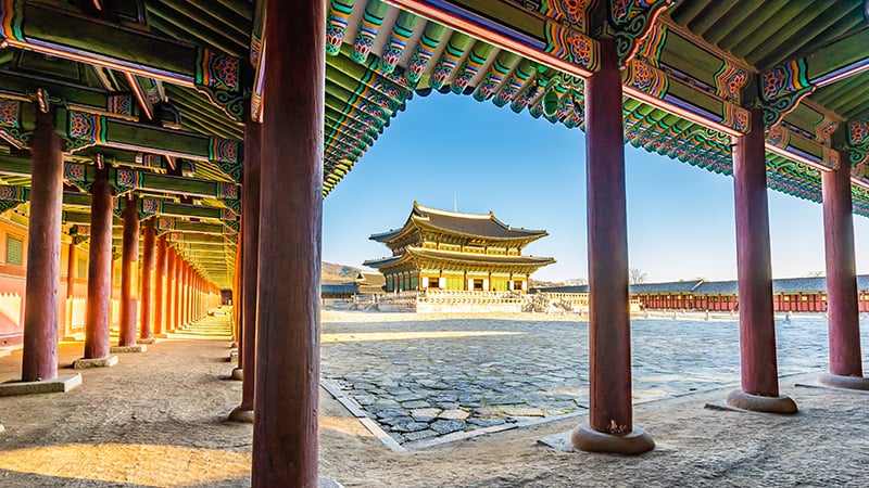 Gyeongbokgung palace in Seoul, South Korea