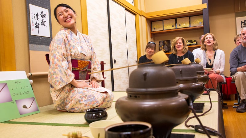 a traditional Japanese tea ceremony known as Chanoyu, Sado, or Chado