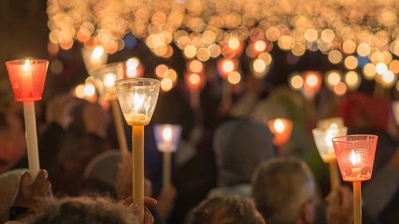 Candles procession of Our Lady Fatima