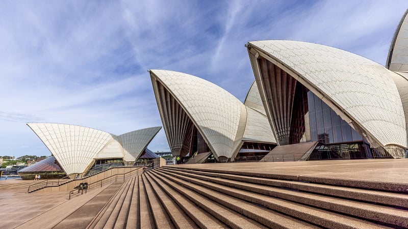 This is the Sydney Opera House, one of the world's most famous multi-venue performing arts centers and an iconic symbol of Australia.