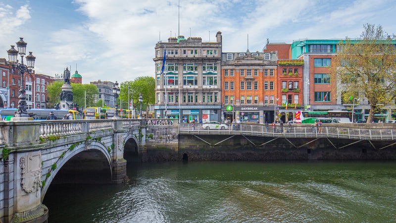 The River Liffey in Dublin, Ireland