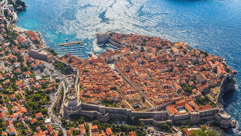 Dubrovnik, Croatia aerial view